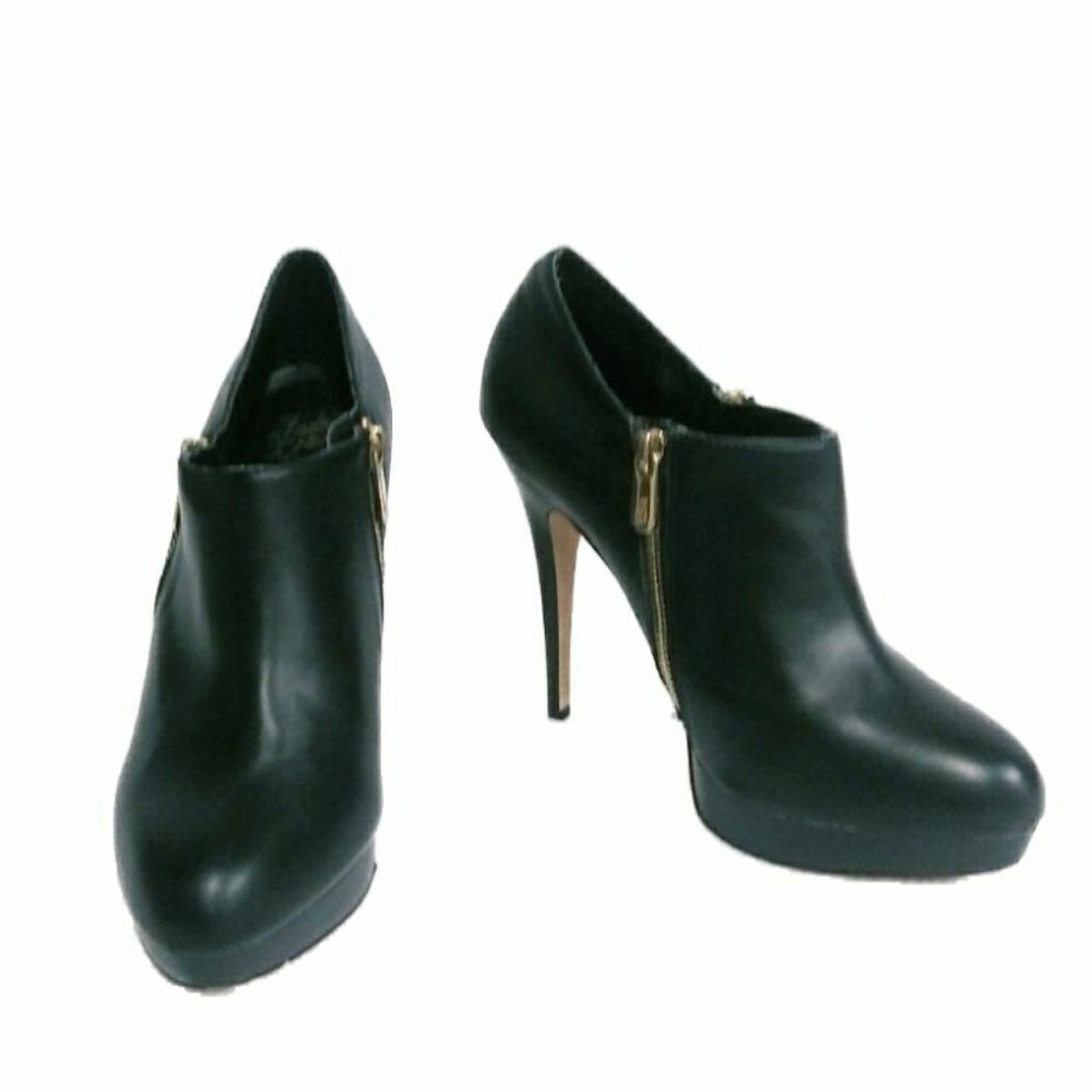 Jada Brave Women's 9 Black Zip Up Stiletto Booties